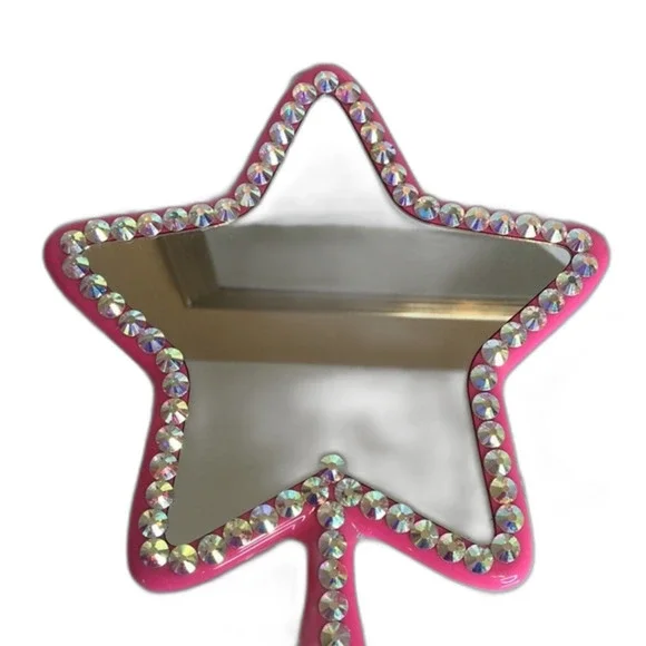 Jeffree star pink bling star makeup customized mirror cute y2k glam
